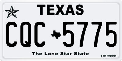 TX license plate CQC5775