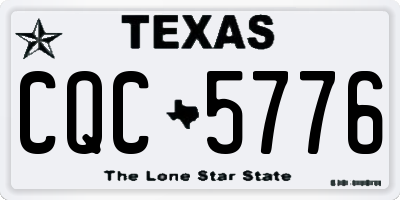 TX license plate CQC5776