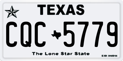 TX license plate CQC5779