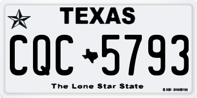 TX license plate CQC5793