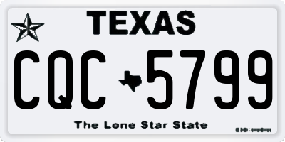 TX license plate CQC5799