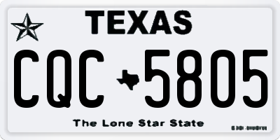 TX license plate CQC5805