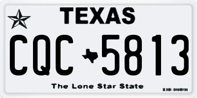 TX license plate CQC5813