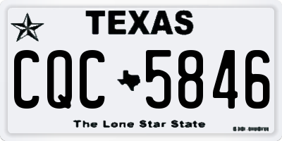 TX license plate CQC5846