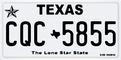 TX license plate CQC5855