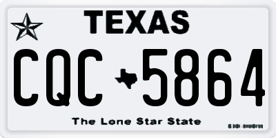 TX license plate CQC5864