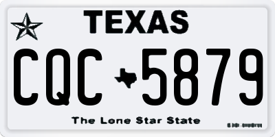 TX license plate CQC5879