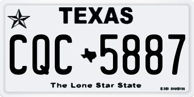 TX license plate CQC5887