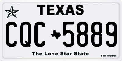 TX license plate CQC5889