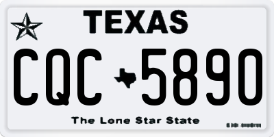 TX license plate CQC5890