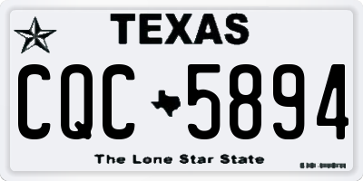 TX license plate CQC5894