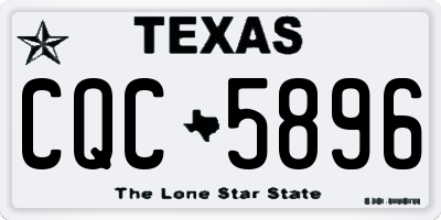 TX license plate CQC5896