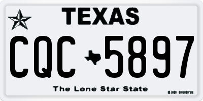 TX license plate CQC5897