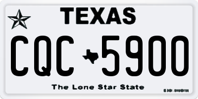 TX license plate CQC5900