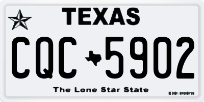 TX license plate CQC5902