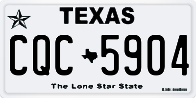 TX license plate CQC5904