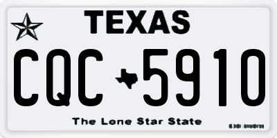 TX license plate CQC5910
