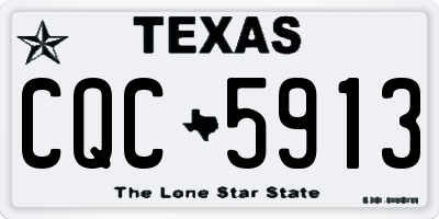 TX license plate CQC5913