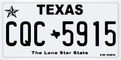 TX license plate CQC5915