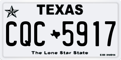 TX license plate CQC5917