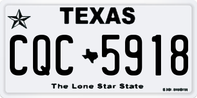 TX license plate CQC5918