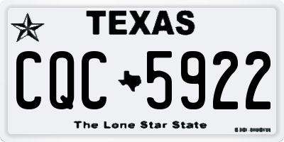 TX license plate CQC5922