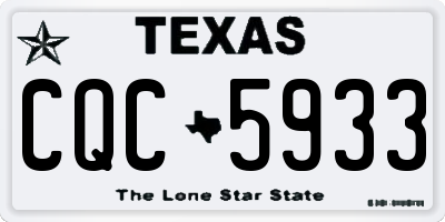 TX license plate CQC5933