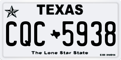 TX license plate CQC5938