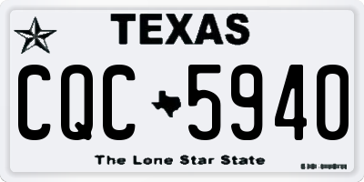 TX license plate CQC5940