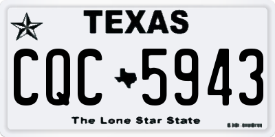 TX license plate CQC5943