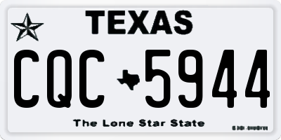 TX license plate CQC5944