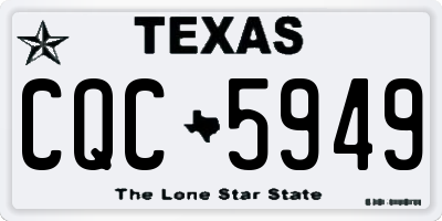 TX license plate CQC5949