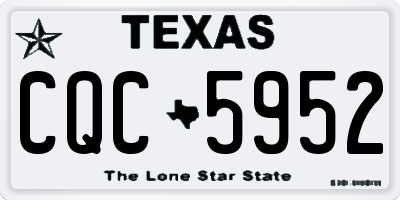 TX license plate CQC5952