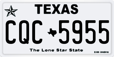 TX license plate CQC5955