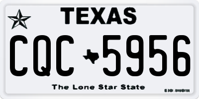 TX license plate CQC5956