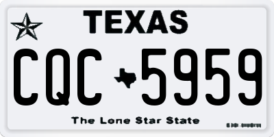 TX license plate CQC5959