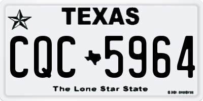 TX license plate CQC5964