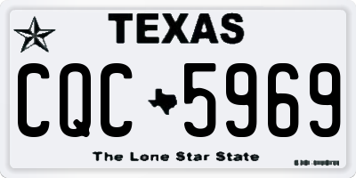 TX license plate CQC5969
