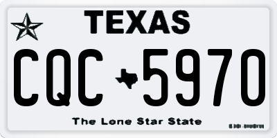 TX license plate CQC5970