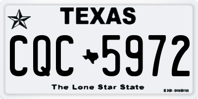 TX license plate CQC5972