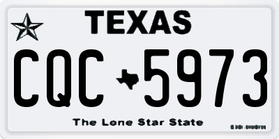 TX license plate CQC5973