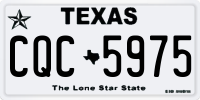 TX license plate CQC5975