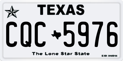 TX license plate CQC5976