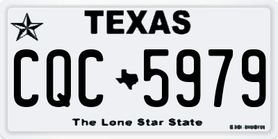 TX license plate CQC5979