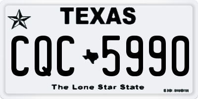 TX license plate CQC5990