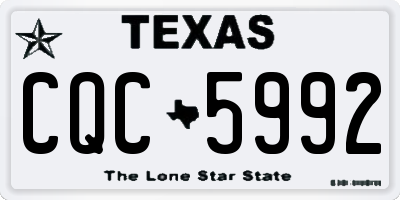 TX license plate CQC5992