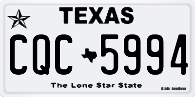 TX license plate CQC5994