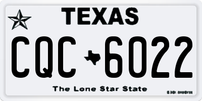 TX license plate CQC6022