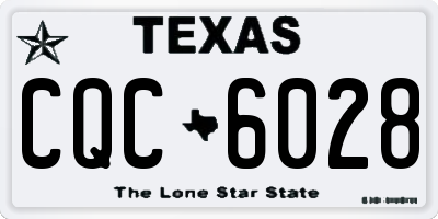 TX license plate CQC6028