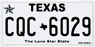 TX license plate CQC6029